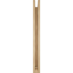 Ekena Millwork - BKTUR0352X36X36FST01RCPR - Timberthane Faux Wood Funston Style Bracket w/ Offset Brace, Traditional Ends, 3 1/2"W x 36"D x 36"H, Primed Tan