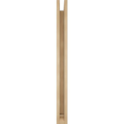 Ekena Millwork - BKTUR0352X36X40FST01RCPR - Timberthane Faux Wood Funston Style Bracket w/ Offset Brace, Traditional Ends, 3 1/2"W x 36"D x 40"H, Primed Tan