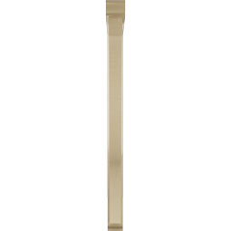 Ekena Millwork - BKTUR0352X36X48FST01RCPR - Timberthane Faux Wood Funston Style Bracket w/ Offset Brace, Traditional Ends, 3 1/2"W x 36"D x 48"H, Primed Tan