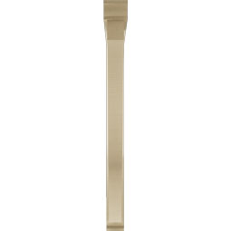 Ekena Millwork - BKTUR0352X40X40FST01RCPR - Timberthane Faux Wood Funston Style Bracket w/ Offset Brace, Traditional Ends, 3 1/2"W x 40"D x 40"H, Primed Tan
