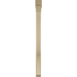 Ekena Millwork - BKTUR0352X42X48FST01RCPR - Timberthane Faux Wood Funston Style Bracket w/ Offset Brace, Traditional Ends, 3 1/2"W x 42"D x 48"H, Primed Tan