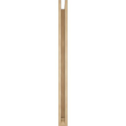 Ekena Millwork - BKTUR0352X42X48FST01RCPR - Timberthane Faux Wood Funston Style Bracket w/ Offset Brace, Traditional Ends, 3 1/2"W x 42"D x 48"H, Primed Tan