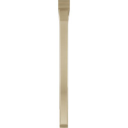 Ekena Millwork - BKTUR0352X46X46FST01RCPR - Timberthane Faux Wood Funston Style Bracket w/ Offset Brace, Traditional Ends, 3 1/2"W x 46"D x 46"H, Primed Tan