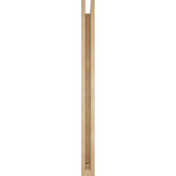 Ekena Millwork - BKTUR0352X46X46FST01RCPR - Timberthane Faux Wood Funston Style Bracket w/ Offset Brace, Traditional Ends, 3 1/2"W x 46"D x 46"H, Primed Tan