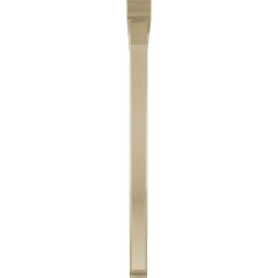 Ekena Millwork - BKTUR0352X48X48FST01RCPR - Timberthane Faux Wood Funston Style Bracket w/ Offset Brace, Traditional Ends, 3 1/2"W x 48"D x 48"H, Primed Tan