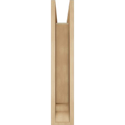 Ekena Millwork - BKTUR0554X18X30FST01RCPR - Timberthane Faux Wood Funston Style Bracket w/ Offset Brace, Traditional Ends, 5 1/2"W x 18"D x 30"H, Primed Tan