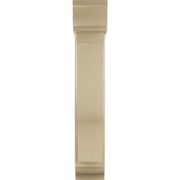 Ekena Millwork - BKTUR0554X20X32FST01RCPR - Timberthane Faux Wood Funston Style Bracket w/ Offset Brace, Traditional Ends, 5 1/2"W x 20"D x 32"H, Primed Tan