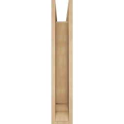 Ekena Millwork - BKTUR0554X20X32FST01RCPR - Timberthane Faux Wood Funston Style Bracket w/ Offset Brace, Traditional Ends, 5 1/2"W x 20"D x 32"H, Primed Tan