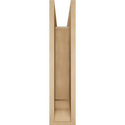 Ekena Millwork - BKTUR0554X22X26FST01RCPR - Timberthane Faux Wood Funston Style Bracket w/ Offset Brace, Traditional Ends, 5 1/2"W x 22"D x 26"H, Primed Tan