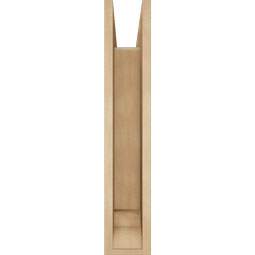 Ekena Millwork - BKTUR0554X22X30FST01RCPR - Timberthane Faux Wood Funston Style Bracket w/ Offset Brace, Traditional Ends, 5 1/2"W x 22"D x 30"H, Primed Tan