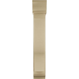 Ekena Millwork - BKTUR0554X22X34FST01RCPR - Timberthane Faux Wood Funston Style Bracket w/ Offset Brace, Traditional Ends, 5 1/2"W x 22"D x 34"H, Primed Tan