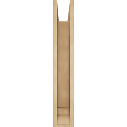 Ekena Millwork - BKTUR0554X22X34FST01RCPR - Timberthane Faux Wood Funston Style Bracket w/ Offset Brace, Traditional Ends, 5 1/2"W x 22"D x 34"H, Primed Tan