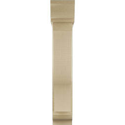 Ekena Millwork - BKTUR0554X24X32FST01RCPR - Timberthane Faux Wood Funston Style Bracket w/ Offset Brace, Traditional Ends, 5 1/2"W x 24"D x 32"H, Primed Tan