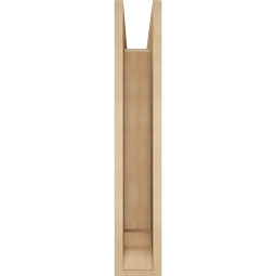 Ekena Millwork - BKTUR0554X24X32FST01RCPR - Timberthane Faux Wood Funston Style Bracket w/ Offset Brace, Traditional Ends, 5 1/2"W x 24"D x 32"H, Primed Tan