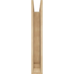 Ekena Millwork - BKTUR0554X24X36FST01RCPR - Timberthane Faux Wood Funston Style Bracket w/ Offset Brace, Traditional Ends, 5 1/2"W x 24"D x 36"H, Primed Tan