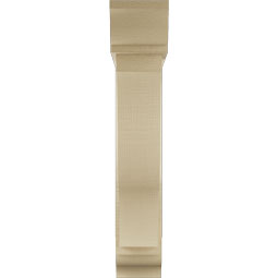 Ekena Millwork - BKTUR0554X26X30FST01RCPR - Timberthane Faux Wood Funston Style Bracket w/ Offset Brace, Traditional Ends, 5 1/2"W x 26"D x 30"H, Primed Tan