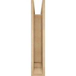 Ekena Millwork - BKTUR0554X26X30FST01RCPR - Timberthane Faux Wood Funston Style Bracket w/ Offset Brace, Traditional Ends, 5 1/2"W x 26"D x 30"H, Primed Tan
