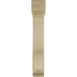 Ekena Millwork - BKTUR0554X26X34FST01RCPR - Timberthane Faux Wood Funston Style Bracket w/ Offset Brace, Traditional Ends, 5 1/2"W x 26"D x 34"H, Primed Tan