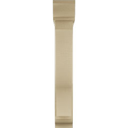 Ekena Millwork - BKTUR0554X28X36FST01RCPR - Timberthane Faux Wood Funston Style Bracket w/ Offset Brace, Traditional Ends, 5 1/2"W x 28"D x 36"H, Primed Tan