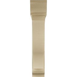 Ekena Millwork - BKTUR0554X30X30FST01RCPR - Timberthane Faux Wood Funston Style Bracket w/ Offset Brace, Traditional Ends, 5 1/2"W x 30"D x 30"H, Primed Tan