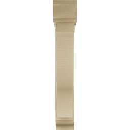 Ekena Millwork - BKTUR0554X30X34FST01RCPR - Timberthane Faux Wood Funston Style Bracket w/ Offset Brace, Traditional Ends, 5 1/2"W x 30"D x 34"H, Primed Tan