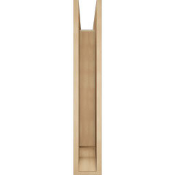 Ekena Millwork - BKTUR0554X30X34FST01RCPR - Timberthane Faux Wood Funston Style Bracket w/ Offset Brace, Traditional Ends, 5 1/2"W x 30"D x 34"H, Primed Tan