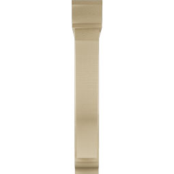 Ekena Millwork - BKTUR0554X30X36FST01RCPR - Timberthane Faux Wood Funston Style Bracket w/ Offset Brace, Traditional Ends, 5 1/2"W x 30"D x 36"H, Primed Tan