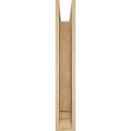 Ekena Millwork - BKTUR0554X30X36FST01RCPR - Timberthane Faux Wood Funston Style Bracket w/ Offset Brace, Traditional Ends, 5 1/2"W x 30"D x 36"H, Primed Tan