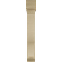 Ekena Millwork - BKTUR0554X30X38FST01RCPR - Timberthane Faux Wood Funston Style Bracket w/ Offset Brace, Traditional Ends, 5 1/2"W x 30"D x 38"H, Primed Tan
