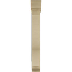 Ekena Millwork - BKTUR0554X30X42FST01RCPR - Timberthane Faux Wood Funston Style Bracket w/ Offset Brace, Traditional Ends, 5 1/2"W x 30"D x 42"H, Primed Tan