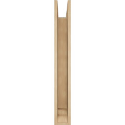 Ekena Millwork - BKTUR0554X30X42FST01RCPR - Timberthane Faux Wood Funston Style Bracket w/ Offset Brace, Traditional Ends, 5 1/2"W x 30"D x 42"H, Primed Tan