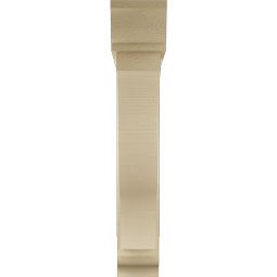 Ekena Millwork - BKTUR0554X32X32FST01RCPR - Timberthane Faux Wood Funston Style Bracket w/ Offset Brace, Traditional Ends, 5 1/2"W x 32"D x 32"H, Primed Tan