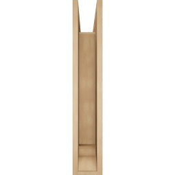 Ekena Millwork - BKTUR0554X32X32FST01RCPR - Timberthane Faux Wood Funston Style Bracket w/ Offset Brace, Traditional Ends, 5 1/2"W x 32"D x 32"H, Primed Tan