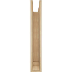 Ekena Millwork - BKTUR0554X32X36FST01RCPR - Timberthane Faux Wood Funston Style Bracket w/ Offset Brace, Traditional Ends, 5 1/2"W x 32"D x 36"H, Primed Tan