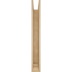 Ekena Millwork - BKTUR0554X32X44FST01RCPR - Timberthane Faux Wood Funston Style Bracket w/ Offset Brace, Traditional Ends, 5 1/2"W x 32"D x 44"H, Primed Tan