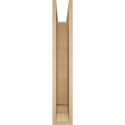 Ekena Millwork - BKTUR0554X34X34FST01RCPR - Timberthane Faux Wood Funston Style Bracket w/ Offset Brace, Traditional Ends, 5 1/2"W x 34"D x 34"H, Primed Tan