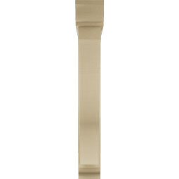 Ekena Millwork - BKTUR0554X34X40FST01RCPR - Timberthane Faux Wood Funston Style Bracket w/ Offset Brace, Traditional Ends, 5 1/2"W x 34"D x 40"H, Primed Tan