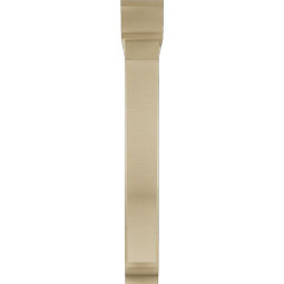Ekena Millwork - BKTUR0554X34X42FST01RCPR - Timberthane Faux Wood Funston Style Bracket w/ Offset Brace, Traditional Ends, 5 1/2"W x 34"D x 42"H, Primed Tan