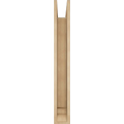 Ekena Millwork - BKTUR0554X34X42FST01RCPR - Timberthane Faux Wood Funston Style Bracket w/ Offset Brace, Traditional Ends, 5 1/2"W x 34"D x 42"H, Primed Tan