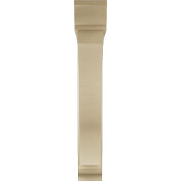 Ekena Millwork - BKTUR0554X36X36FST01RCPR - Timberthane Faux Wood Funston Style Bracket w/ Offset Brace, Traditional Ends, 5 1/2"W x 36"D x 36"H, Primed Tan