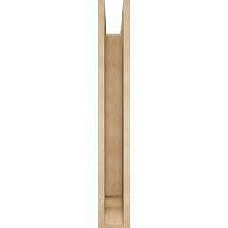 Ekena Millwork - BKTUR0554X36X40FST01RCPR - Timberthane Faux Wood Funston Style Bracket w/ Offset Brace, Traditional Ends, 5 1/2"W x 36"D x 40"H, Primed Tan