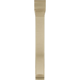 Ekena Millwork - BKTUR0554X36X44FST01RCPR - Timberthane Faux Wood Funston Style Bracket w/ Offset Brace, Traditional Ends, 5 1/2"W x 36"D x 44"H, Primed Tan
