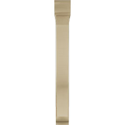 Ekena Millwork - BKTUR0554X36X48FST01RCPR - Timberthane Faux Wood Funston Style Bracket w/ Offset Brace, Traditional Ends, 5 1/2"W x 36"D x 48"H, Primed Tan