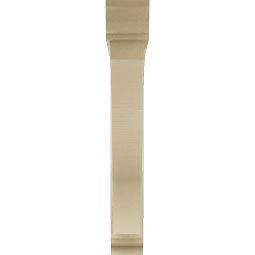 Ekena Millwork - BKTUR0554X38X38FST01RCPR - Timberthane Faux Wood Funston Style Bracket w/ Offset Brace, Traditional Ends, 5 1/2"W x 38"D x 38"H, Primed Tan