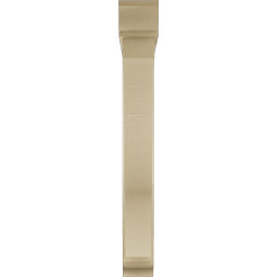 Ekena Millwork - BKTUR0554X38X44FST01RCPR - Timberthane Faux Wood Funston Style Bracket w/ Offset Brace, Traditional Ends, 5 1/2"W x 38"D x 44"H, Primed Tan
