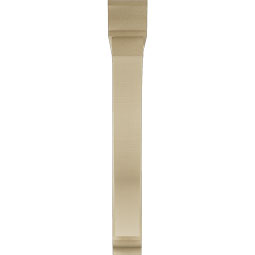 Ekena Millwork - BKTUR0554X42X42FST01RCPR - Timberthane Faux Wood Funston Style Bracket w/ Offset Brace, Traditional Ends, 5 1/2"W x 42"D x 42"H, Primed Tan