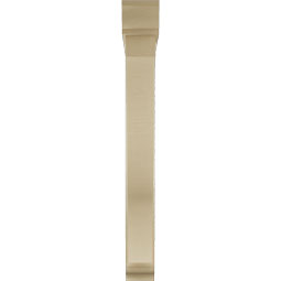 Ekena Millwork - BKTUR0554X42X48FST01RCPR - Timberthane Faux Wood Funston Style Bracket w/ Offset Brace, Traditional Ends, 5 1/2"W x 42"D x 48"H, Primed Tan