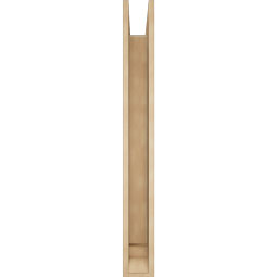 Ekena Millwork - BKTUR0554X42X48FST01RCPR - Timberthane Faux Wood Funston Style Bracket w/ Offset Brace, Traditional Ends, 5 1/2"W x 42"D x 48"H, Primed Tan