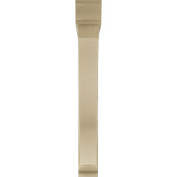 Ekena Millwork - BKTUR0554X44X44FST01RCPR - Timberthane Faux Wood Funston Style Bracket w/ Offset Brace, Traditional Ends, 5 1/2"W x 44"D x 44"H, Primed Tan