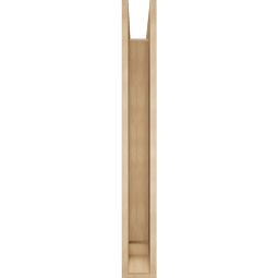 Ekena Millwork - BKTUR0554X44X44FST01RCPR - Timberthane Faux Wood Funston Style Bracket w/ Offset Brace, Traditional Ends, 5 1/2"W x 44"D x 44"H, Primed Tan